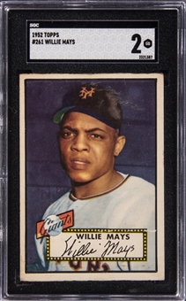 1952 Topps #261 Willie Mays - SGC GD 2